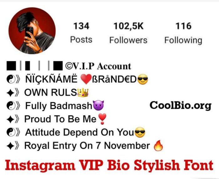 Bio instagram fonts font text symbols generate emojis