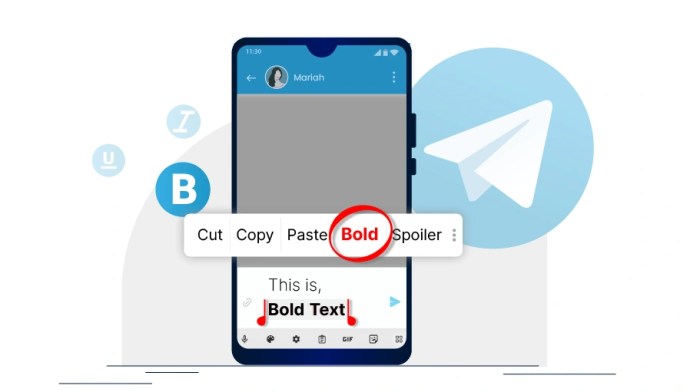 Cara Bold Tulisan Di Telegram