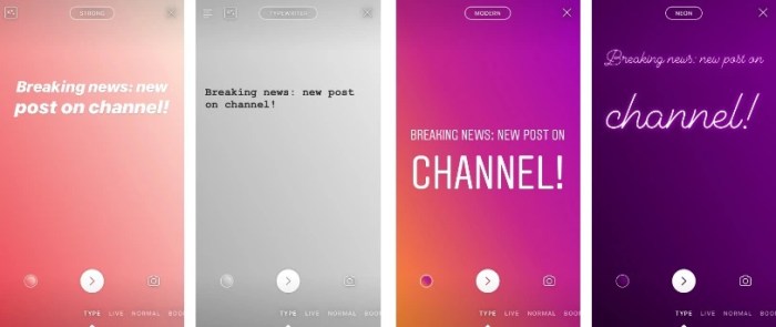 Nama Font Instagram Story Iphone