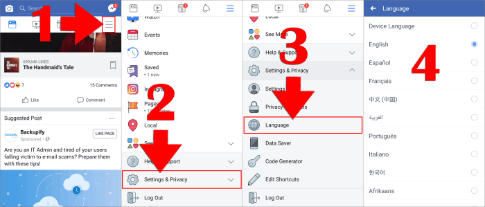 Language change laptop