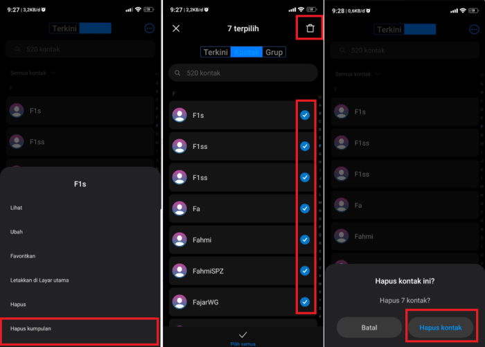 Cara Menghilangkan Kontak Di Wa